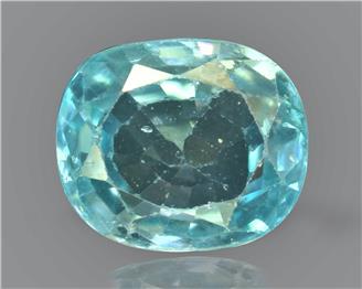 Blue Zircon Natural Certified 3.65 carats (DIN 90253 )